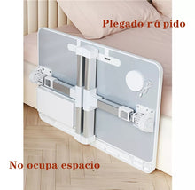 Cargar imagen en el visor de la galería, Soporte Plegable Para Laptop, Con Luz Led Y Ventilador Usb