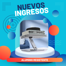 Cargar imagen en el visor de la galería, SOPORTE DE ALUMINIO PARA TABLET, KINDLE, IPOD, LIBROS, ETC