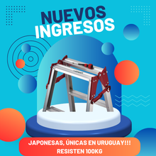 Cargar imagen en el visor de la galería, ESCALERA CON 4 PATAS REGULABLES