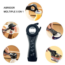Cargar imagen en el visor de la galería, ABRELATAS + DESTAPADOR 8 EN 1!!!