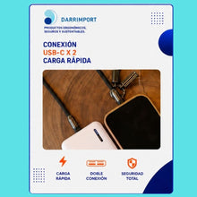 Cargar imagen en el visor de la galería, SET DE 2 CORREAS DE SEGURIDAD PARA CELULAR CON CABLE USB INCORPORADO