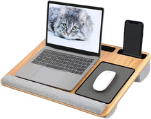 Cargar imagen en el visor de la galería, Soporte Para Laptop De Bamboo