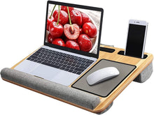 Cargar imagen en el visor de la galería, Soporte Para Laptop De Bamboo