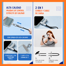 Cargar imagen en el visor de la galería, CORREA DE SEGURIDAD + USB - C