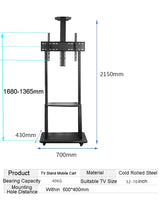 Cargar imagen en el visor de la galería, Soporte Rodante Para Monitor De Tv De 32-70 Pulgadas