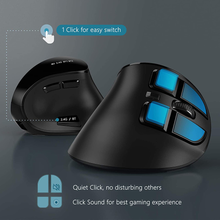 Cargar imagen en el visor de la galería, MOUSE VERTICAL INALÁMBRICO RECARGABLE BLUETOOTH JOMAA