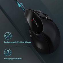 Cargar imagen en el visor de la galería, MOUSE VERTICAL INALÁMBRICO RECARGABLE BLUETOOTH JOMAA