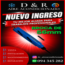 Cargar imagen en el visor de la galería, BROCA DIAMANTADA 56mm PARA ROTOMARTILLO SDS, HORMIGÓN