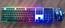 Cargar imagen en el visor de la galería, JUEGO DE MOUSE Y TECLADO GAMING CON LUCES RGB EN ESPAÑOL!!!