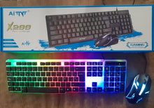 Cargar imagen en el visor de la galería, JUEGO DE MOUSE Y TECLADO GAMING CON LUCES RGB EN ESPAÑOL!!!