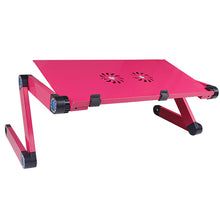 Cargar imagen en el visor de la galería, SOPORTE PARA LAPTOP Y MOUSE PLEGABLE CON ENFRIADOR