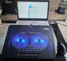Cargar imagen en el visor de la galería, SOPORTE CON 2 ENFRIADORES PARA LAPTOP