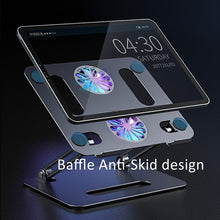 Cargar imagen en el visor de la galería, SOPORTE PARA TABLET Y/O LAPTOP CON 2 FAN COOLER RGB