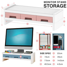 Cargar imagen en el visor de la galería, SOPORTE PARA MONITOR O IMPRESORA CON CAJONES