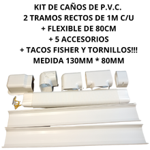 Cargar imagen en el visor de la galería, KIT DE DUCTOS PARA AIRE ACONDICIONADO 130 * 80
