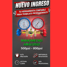 Cargar imagen en el visor de la galería, MANÓMETRO 500psi-800psi
