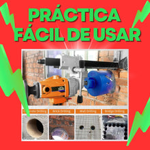Cargar imagen en el visor de la galería, BROCA DIAMANTADA 56mm PARA ROTOMARTILLO SDS, HORMIGÓN
