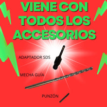 Cargar imagen en el visor de la galería, BROCA DIAMANTADA 56mm PARA ROTOMARTILLO SDS, HORMIGÓN
