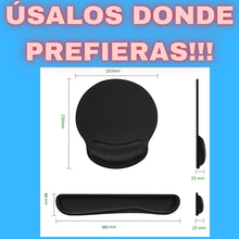 Cargar imagen en el visor de la galería, SET ALMOHADILLA DE TECLADO Y MOUSE PAD NEGRO

