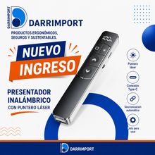 Cargar imagen en el visor de la galería, PRESENTADOR, PASADOR DE DIAPOSITIVAS CON PUNTERO LÁSER, INALÁMBRICO RECARGABLE!!!
