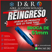 Cargar imagen en el visor de la galería, BROCA DIAMANTADA 51mm PARA ROTOMARTILLO SDS HORMIGÓN
