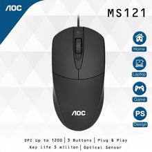 Cargar imagen en el visor de la galería, MOUSE AOC MS121 USB
